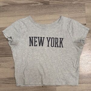 Hollister Grey "New York" Graphic Tee